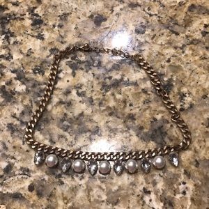 Gold statement necklace